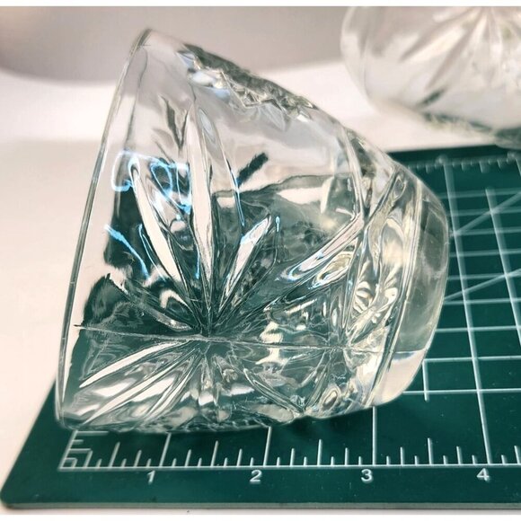 Anchor Hocking Early American Prescut Star Of David Clear Glass Creamer & Covere - Picture 3 of 9